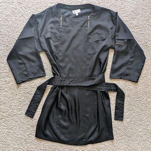 Athe Vanessa Bruno Belted Black Dress Sz 38 (S/M)